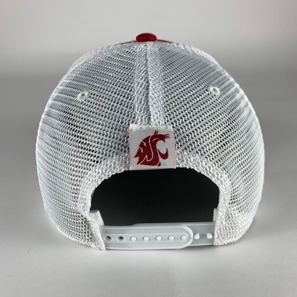 Washington State Cougars NCAA Red Top of the World Snapback Trucker Hat New - Picture 3 of 5